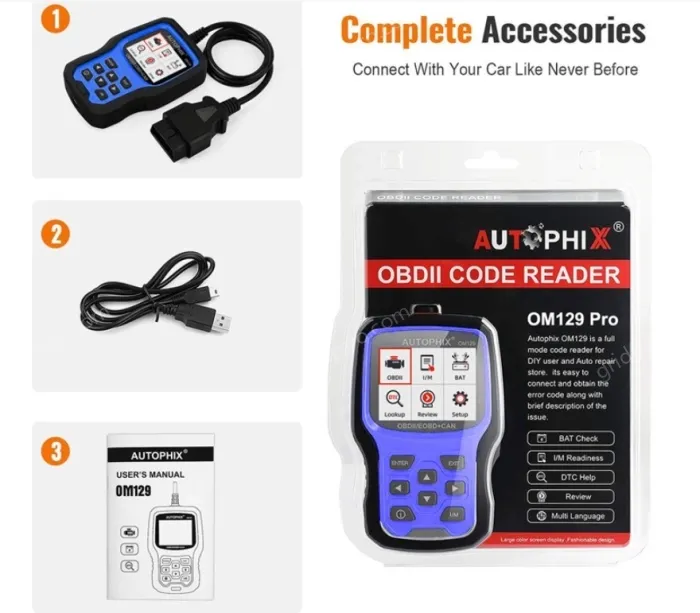 AUTOPHIX BAS100 Automotive 12-24 Lead Acid Battery Tester Analyzer