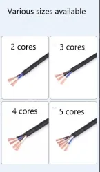 5 core 4 core 2 core sensor cable 28 AWG 5 pole
