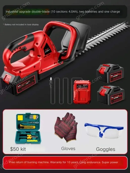 Industrial upgrade double-edged 10-cell 4.0Ah two batteries and one charger