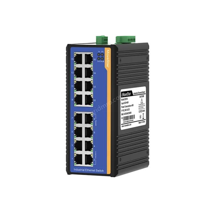 [100 Gigabit 16 Port] ring network management industrial switch