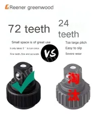 Flagship 72-tooth bent handle auto repair 44-piece set