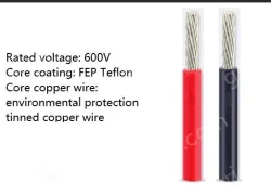 Teflon Wire Cable 8AWG Red 165 cores