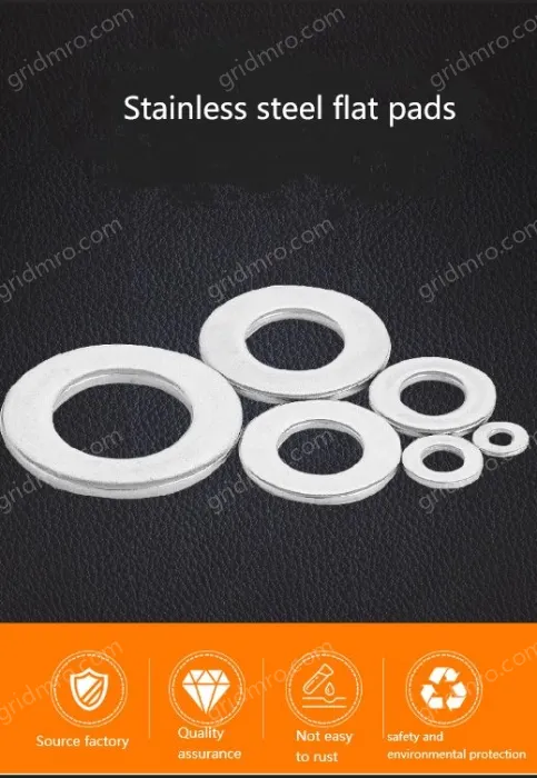 Gasket metal round flat gasket washer with hole five gold washer meson fastening washer
