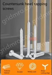Flat head tapping screws Phillips countersunk head