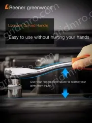 Upgraded 72-tooth bent handle auto repair 32-piece set