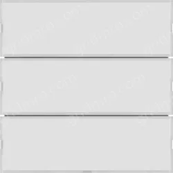 Push-button 3g, lab. field,RGB LED, int. temp.sensor, KNX-S.1/B.3/B.7,f.wh.p.wh