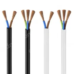 3 cores white Cable 1mm Nominal cross-section
