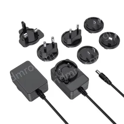 Multi-specification interchangeable pin power adapter 12V2A
