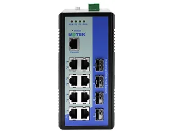 UOTEK 12-Port Full Gigabit Managed Ethernet Switch